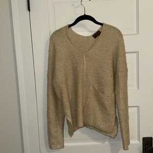 Tan sweater with pocket